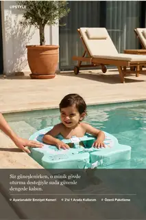 2'si 1 Arada Oturaklı Yüzme Simidi · Dinozor · Görsel 7