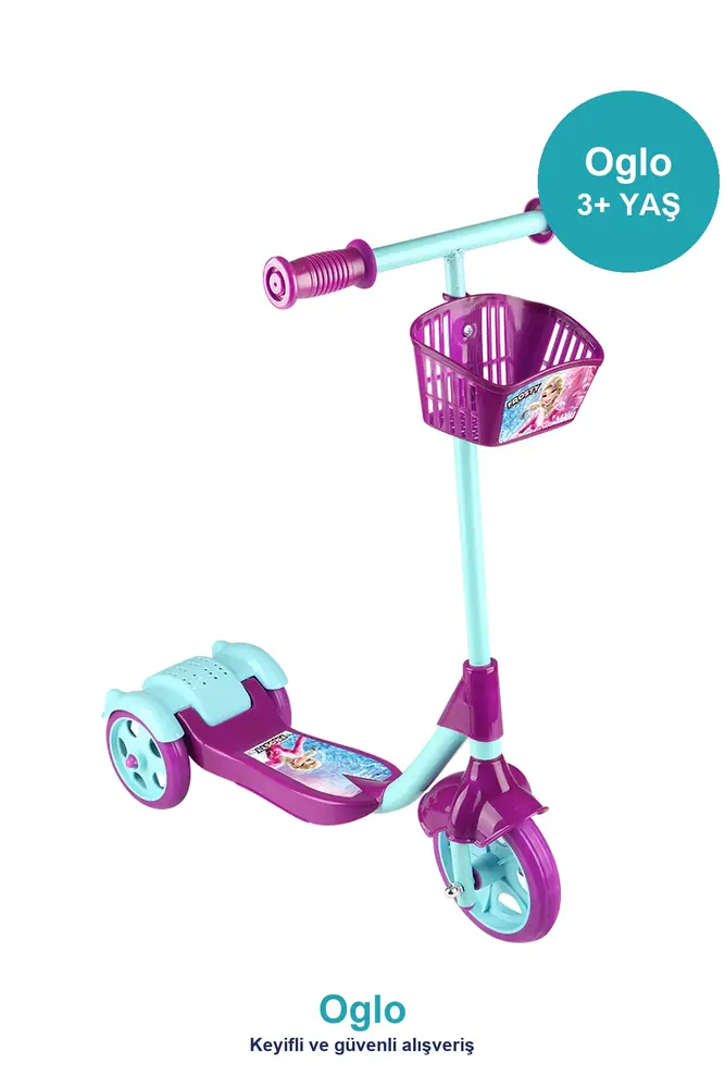 3 Tekerlekli Sepetli Çocuk Scooter