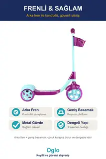3 Tekerlekli Sepetli Çocuk Scooter · Görsel 3