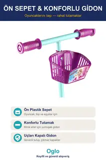 3 Tekerlekli Sepetli Çocuk Scooter · Görsel 4