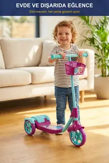 3 Tekerlekli Sepetli Çocuk Scooter · Görsel 6