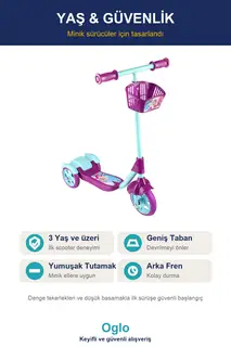 3 Tekerlekli Sepetli Çocuk Scooter · Görsel 7