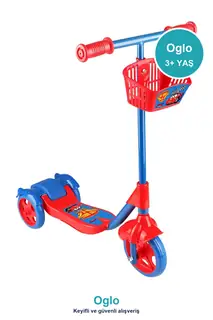3 Tekerlekli Sepetli Çocuk Scooter · Görsel 1