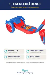 3 Tekerlekli Sepetli Çocuk Scooter · Görsel 2