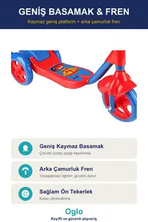 3 Tekerlekli Sepetli Çocuk Scooter · Görsel 3
