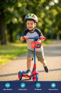 3 Tekerlekli Sepetli Çocuk Scooter · Görsel 5