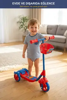 3 Tekerlekli Sepetli Çocuk Scooter · Görsel 6