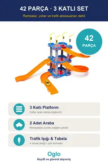 3 Katlı Otopark Garaj Oyun Seti · Görsel 3