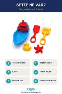 Tekne Formlu Plaj Kum Seti · Görsel 2