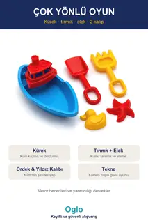 Tekne Formlu Plaj Kum Seti · Görsel 4