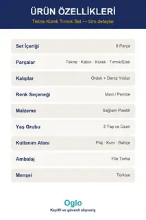 Tekne Formlu Plaj Kum Seti · Görsel 8
