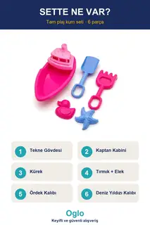 Tekne Formlu Plaj Kum Seti · Görsel 2