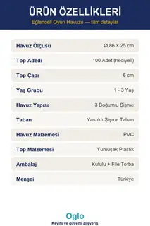 Şişme Oyun Havuzu ve 100 Top · Görsel 8
