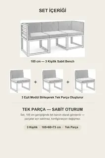 Brio 3'lü Bahçe ve Balkon Koltuk Takımı · Görsel 4