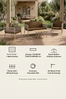 Lido Bahçe ve Balkon Oturma Takımı · Görsel 7