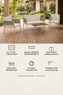 Lido Bahçe ve Balkon Oturma Takımı · Görsel 7