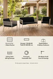 Lido Bahçe ve Balkon Oturma Takımı · Görsel 7