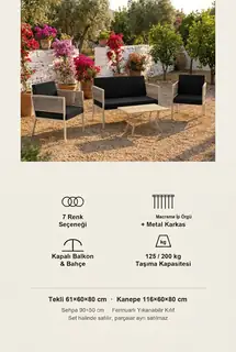 Lido Bahçe ve Balkon Oturma Takımı · Görsel 8