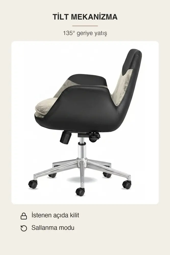 Lodos Kumaş Ergonomik Çalışma Koltuğu · Görsel 8
