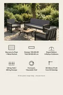 Maris Bahçe ve Balkon Oturma Takımı · Görsel 7