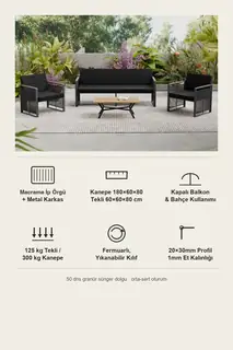 Maris Bahçe ve Balkon Oturma Takımı · Görsel 7