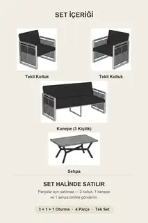Maris Bahçe ve Balkon Oturma Takımı · Görsel 4