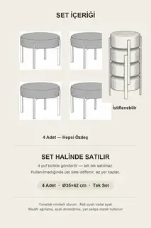Mila İstiflenebilir Puf · Görsel 4