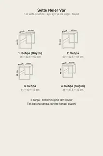Mira İç İçe Zigon Sehpa · Görsel 4