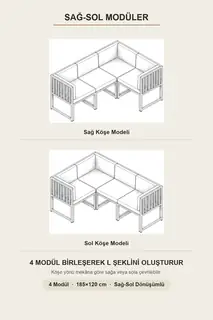 Nora Modüler Köşe Koltuk Takımı · Görsel 4