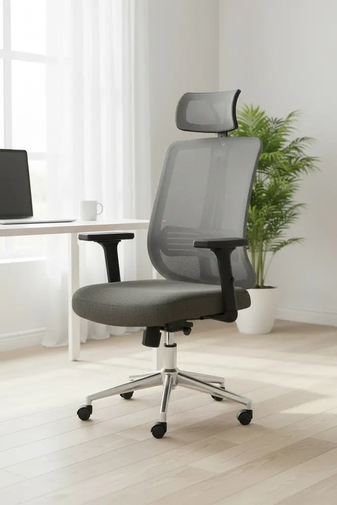 Poyraz Başlıklı Fileli Ergonomik Çalışma Koltuğu · Görsel 2