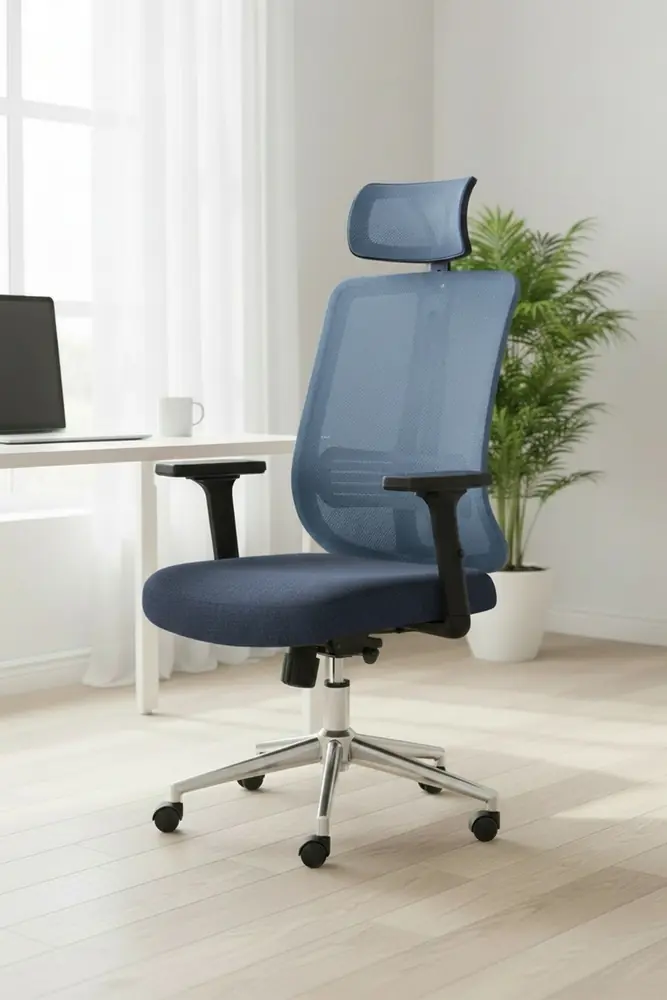 Poyraz Başlıklı Fileli Ergonomik Çalışma Koltuğu · Görsel 2