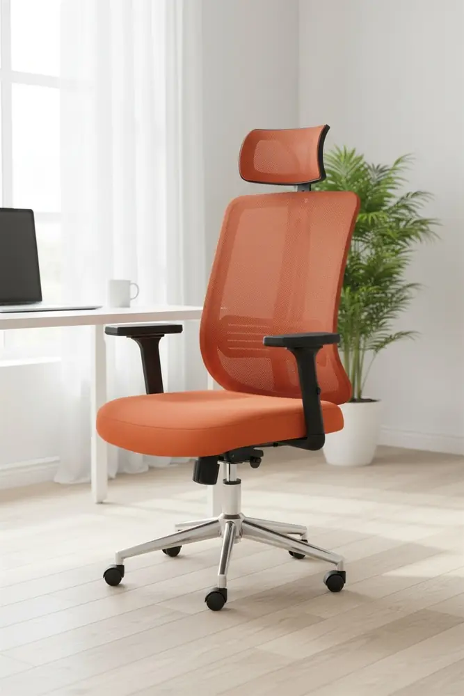 Poyraz Başlıklı Fileli Ergonomik Çalışma Koltuğu · Görsel 2