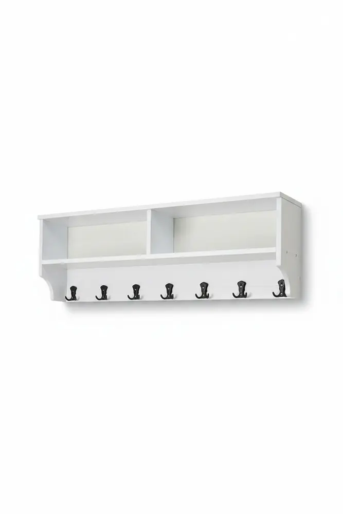 Rafli Duvar Askılığı 120 cm - Beyaz