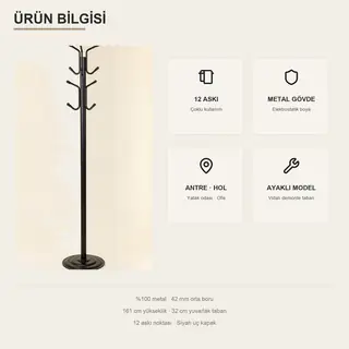 Viona Metal Ayaklı Portmanto · Görsel 8