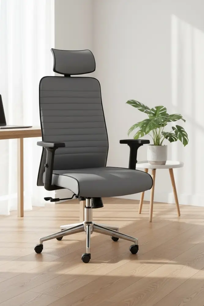 Zirve Deri Ergonomik Çalışma ve Yönetici Koltuğu · Görsel 2