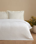 OGLO Double Bedspread Set Powder 230 x 250 cm (2 Pillowcases Gift)