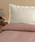 OGLO Double Bedspread Set Powder 230 x 250 cm (2 Pillowcases Gift)