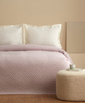 OGLO Single Bedspread Set Light Plum 160 x 220 Cm (1 Pillowcase Gift)