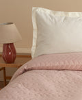 OGLO Single Bedspread Set Light Plum 160 x 220 Cm (1 Pillowcase Gift)