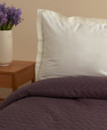 OGLO Single Bedspread Set Light Plum 160 x 220 Cm (1 Pillowcase Gift)