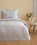 OGLO Double Bedspread Set Powder 230 x 250 cm (2 Pillowcases Gift)