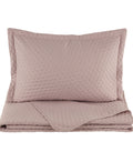 OGLO Single Bedspread Set Light Plum 160 x 220 Cm (1 Pillowcase Gift)