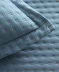 OGLO Double Bedspread Set Indigo 220x240 Cm (2 Pillow Cases Gift)