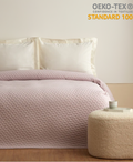 OGLO Single Bedspread Set Light Plum 160 x 220 Cm (1 Pillowcase Gift)