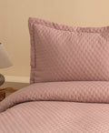 OGLO Einzel-Tagesdecken-Set Dusty Rose 160 x 220 cm (1 Kissenbezug als Geschenk)