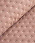 OGLO Einzel-Tagesdecken-Set Dusty Rose 160 x 220 cm (1 Kissenbezug als Geschenk)